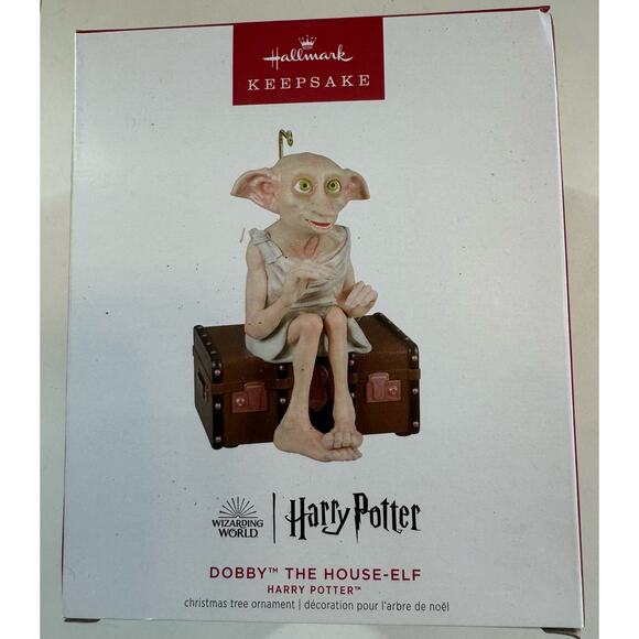 Hallmark HARRY POTTER Christmas Ornament Keepsake 2023 Dobby House Elf Sound - Picture 2 of 4